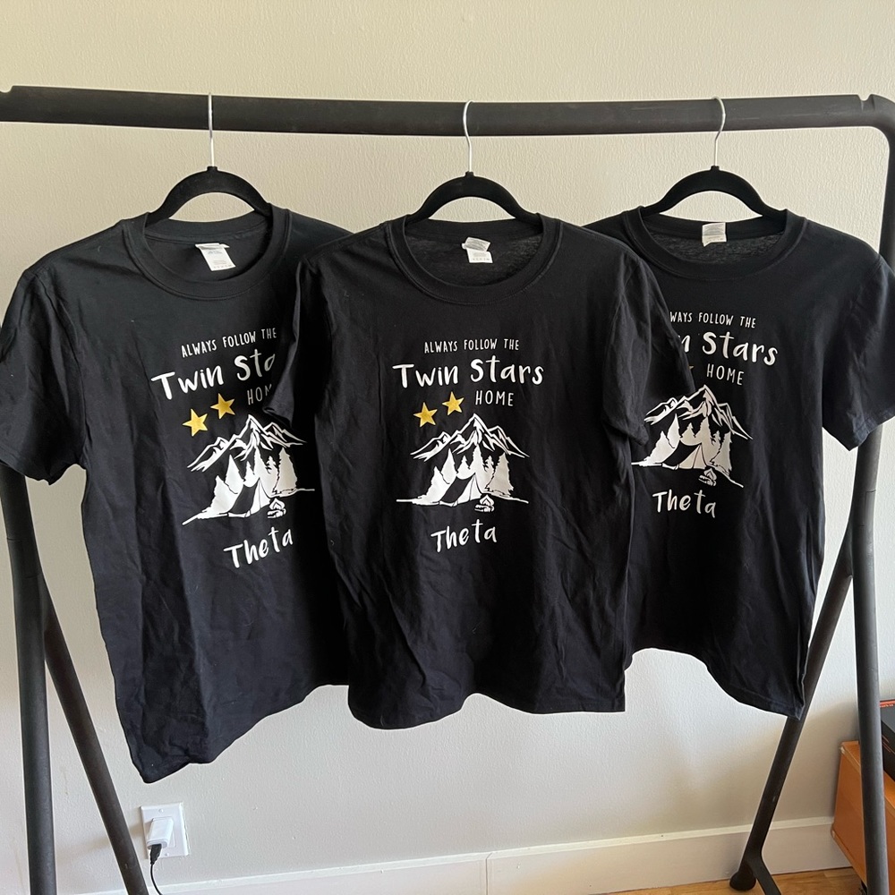 Kappa Alpha Theta Sorority Follow The Twin Stars Home T-Shirt
